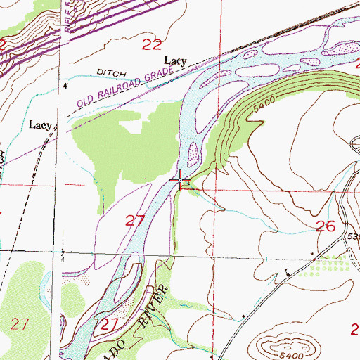 Topographic Map of Beaver Creek, CO