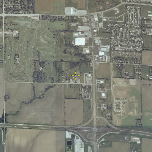 Aerial/Satellite Image of Brigham Elementary School, IL