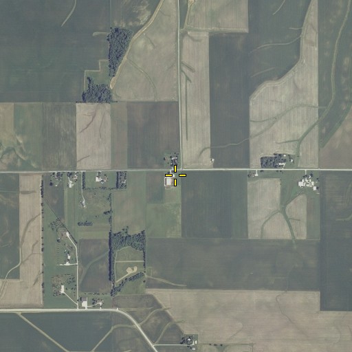 Aerial/Satellite Image of Crown Point School (historical), IL