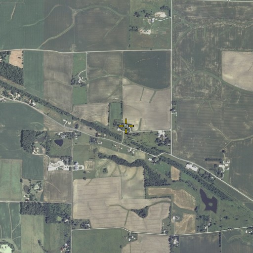 Aerial/Satellite Image of Dry Grove School (historical), IL