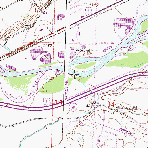 Topographic Map of Dry Creek, CO