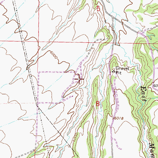 Topographic Map of West Mamm Creek, CO