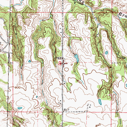 Topographic Map of Fifer School (historical), IL