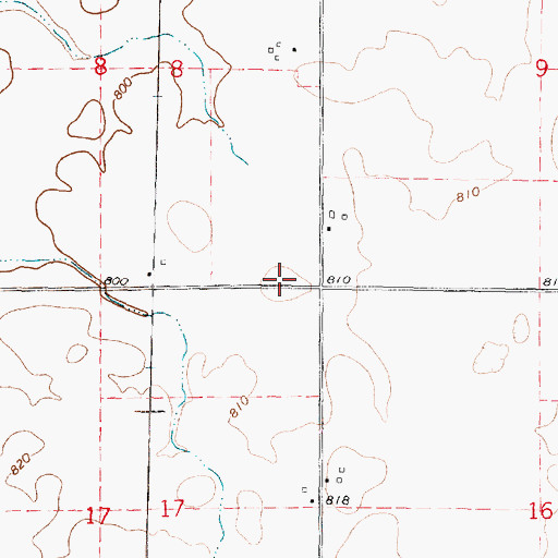 Topographic Map of Grant School (historical), IL