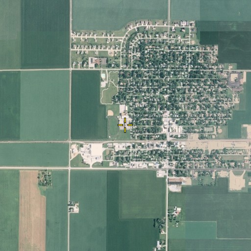 Aerial/Satellite Image of Gridley High School, IL
