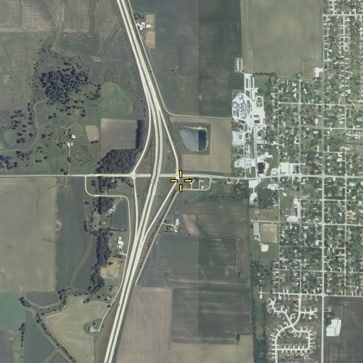 Aerial/Satellite Image of Havens Cemetery, IL