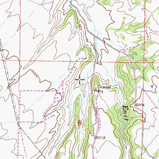 Topographic Map of Middle Mamm Creek, CO