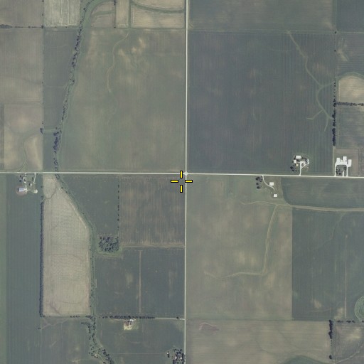Aerial/Satellite Image of Kaufman School (historical), IL