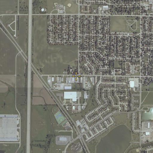 Aerial/Satellite Image of Rose Hill School (historical), IL