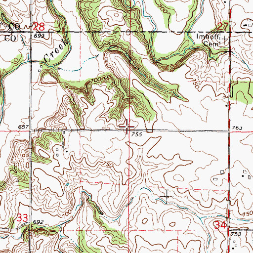 Topographic Map of Strubhar School (historical), IL