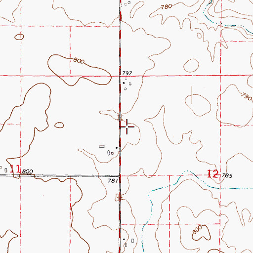 Topographic Map of Swamp School (historical), IL