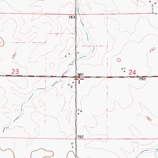 Topographic Map of White Oak School (historical), IL