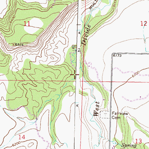 Topographic Map of Halls Gulch, CO