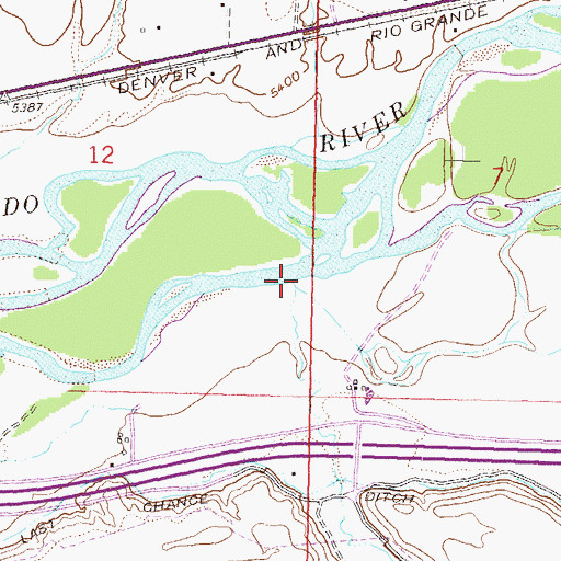 Topographic Map of Mamm Creek, CO