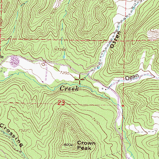 Topographic Map of Otten Gulch, CO