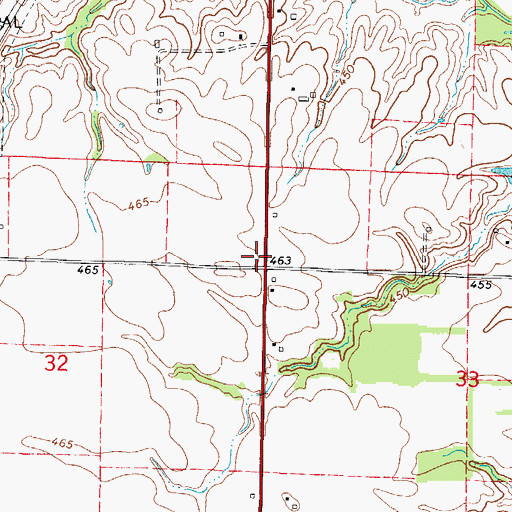 Topographic Map of Halterman School (historical), IL