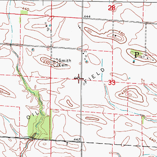 Topographic Map of Lathrop Chapel (historical), IL