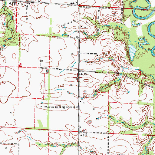 Topographic Map of Wilcox Church (historical), IL