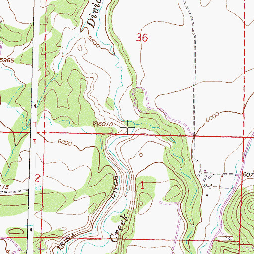 Topographic Map of West Divide Creek, CO