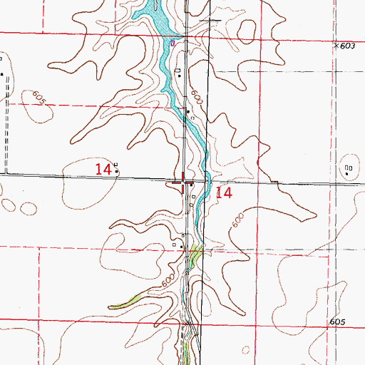 Topographic Map of Butler School (historical), IL