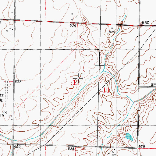 Topographic Map of D'Arcy School (historical), IL