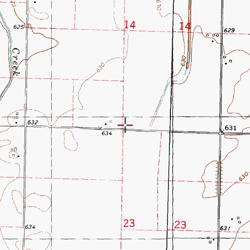 Topographic Map of Evergreen School (historical), IL