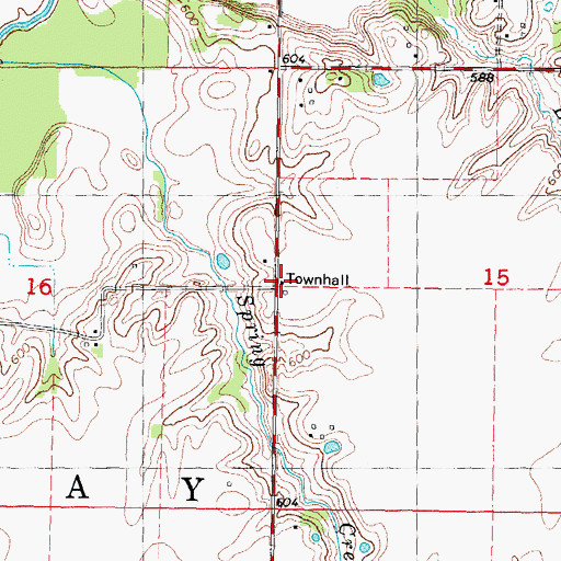 Topographic Map of May Townhall, IL