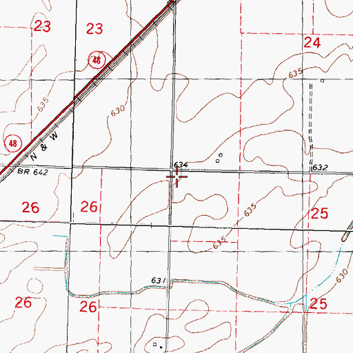 Topographic Map of Prosperity School (historical), IL