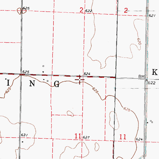 Topographic Map of Shiloh School (historical), IL