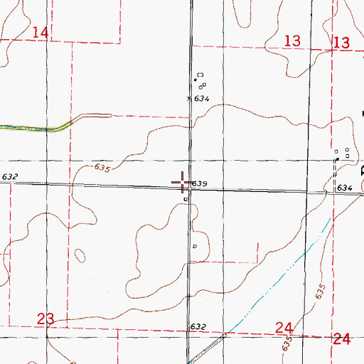 Topographic Map of Silver Grove School (historical), IL