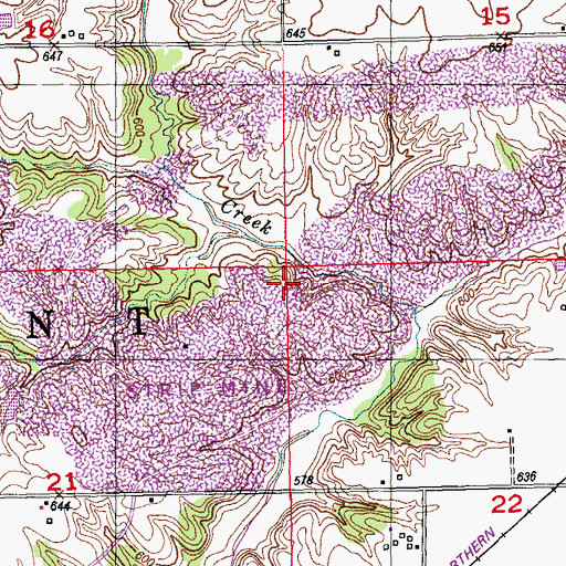 Topographic Map of Union Center School (historical), IL