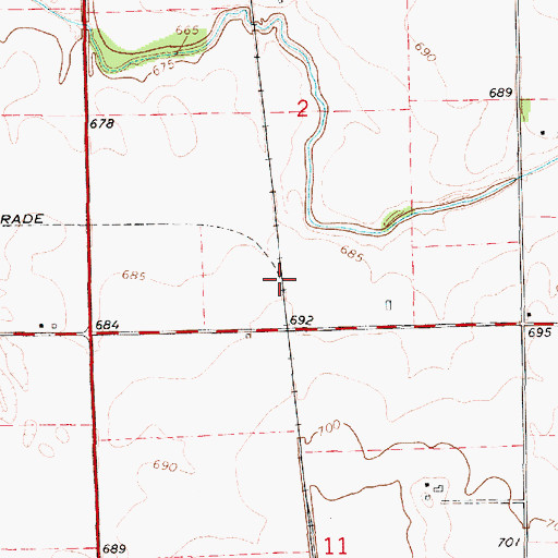 Topographic Map of Cissna Junction (historical), IL