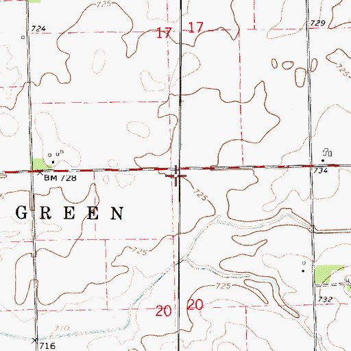 Topographic Map of College Center School (historical), IL