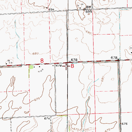 Topographic Map of Fidelity School (historical), IL