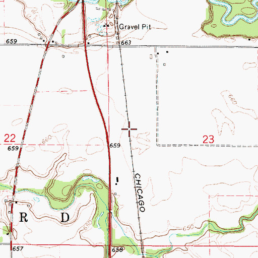 Topographic Map of Freeland Junction (historical), IL