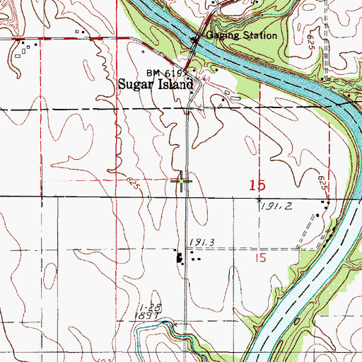 Topographic Map of Grace School (historical), IL
