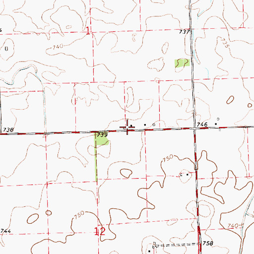 Topographic Map of Maple Grove School (historical), IL