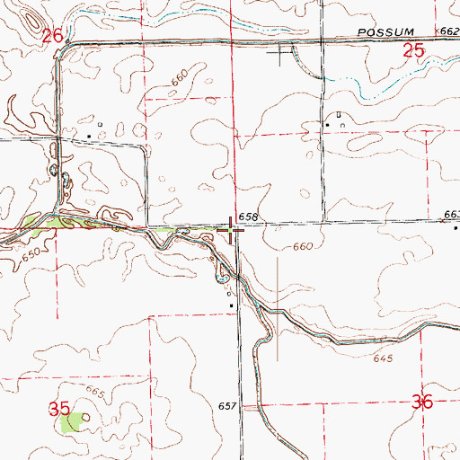 Topographic Map of New Athens School (historical), IL