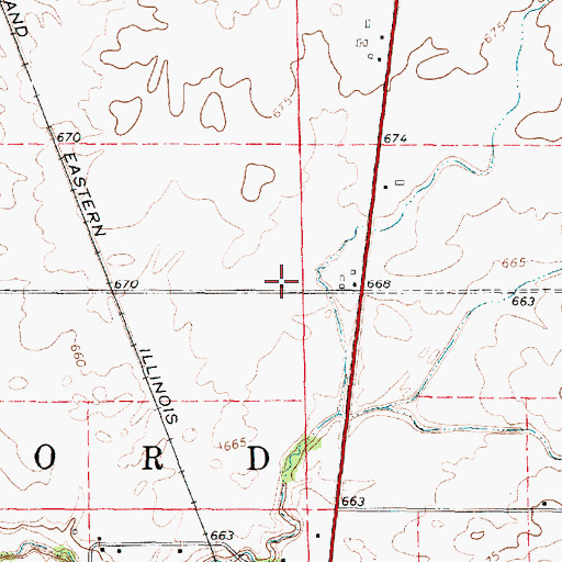 Topographic Map of White College School (historical), IL