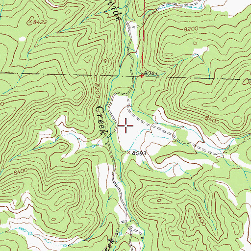Topographic Map of Road Gulch, CO