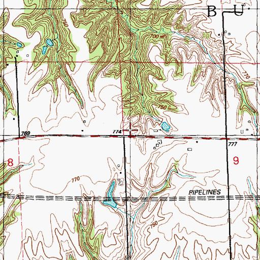 Topographic Map of White Lily School (historical), IL