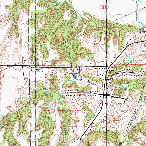 Topographic Map of Lake Velra, IL