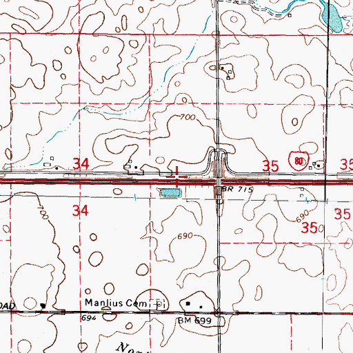 Topographic Map of Barber School (historical), IL