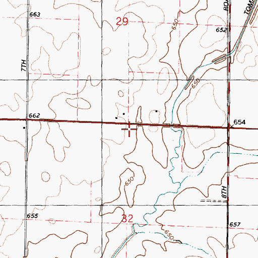 Topographic Map of Carr School (historical), IL