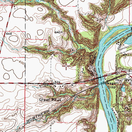 Topographic Map of Glen Park, IL