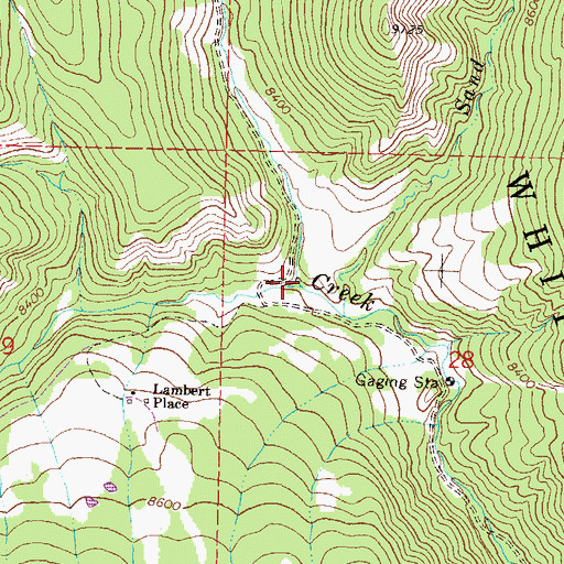 Topographic Map of Yank Creek, CO