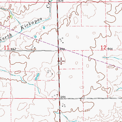 Topographic Map of Higgins School (historical), IL
