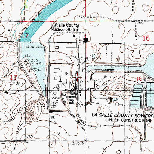 Topographic Map of La Salle County Powerplant, IL