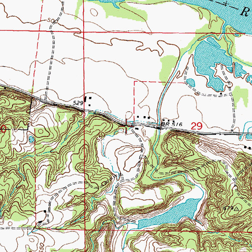 Topographic Map of McIntyre School (historical), IL