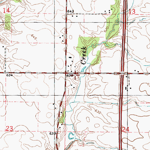 Topographic Map of Nellis School (historical), IL